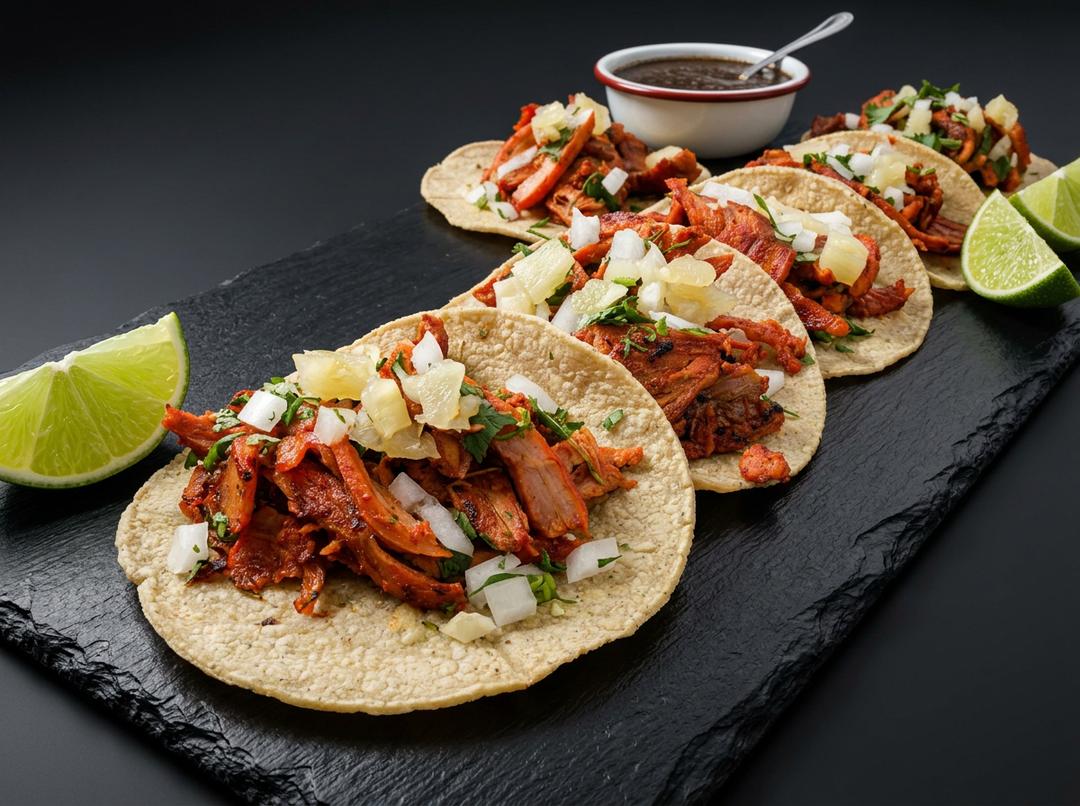 Trompo de Tacos al Pastor en una taquería tradicional de Ciudad de México